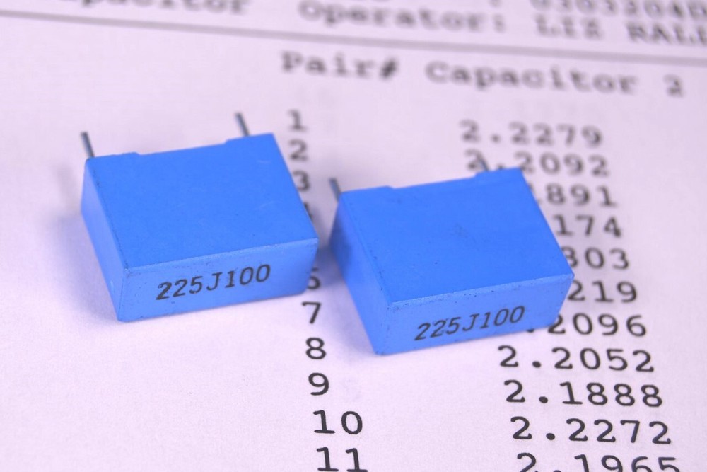 Precision Matched Pair Reference Standard Capacitors 2.2000uF 0.02% Tolerance