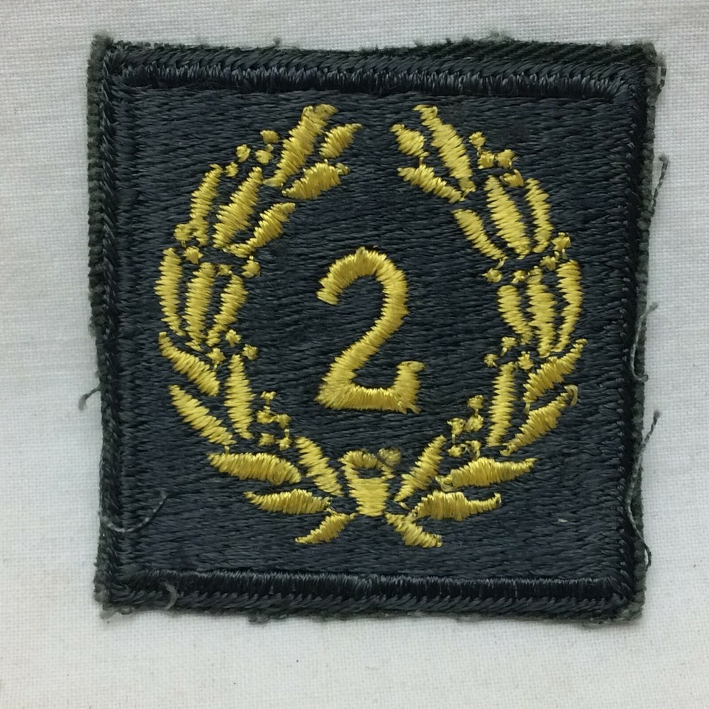 Vintage Military Patch Meritorious Unit Second Award White Back Variant