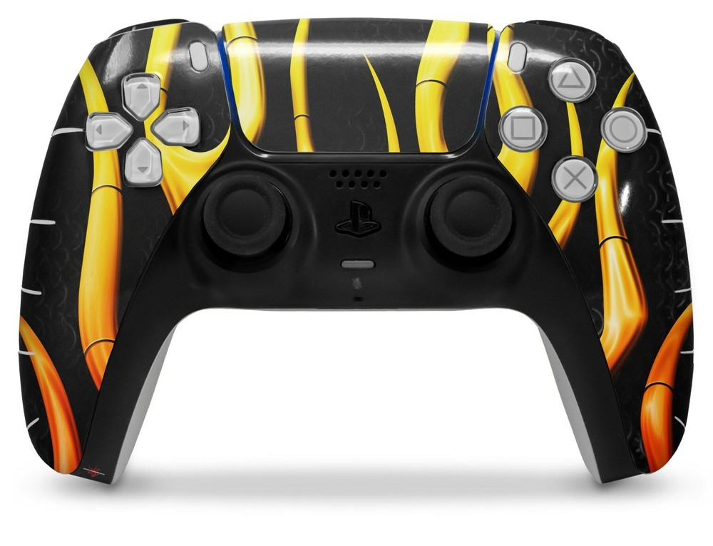Skin Sony PS5 Controller Metal Flames