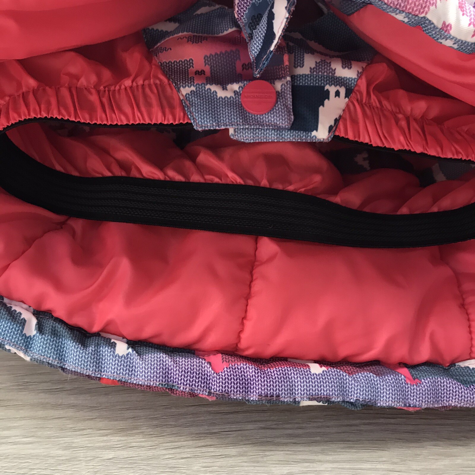 N.Z.B.Z Girls 12, Color Block Insulated Ski Jacket Hooded Winter Thick Coat