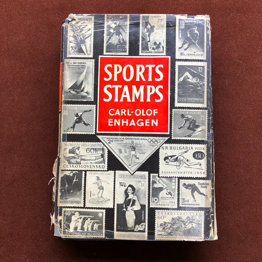 SPORTS STAMPS by Carl-Olof Enhagen 1961 Hardback Book Philatelic Reference