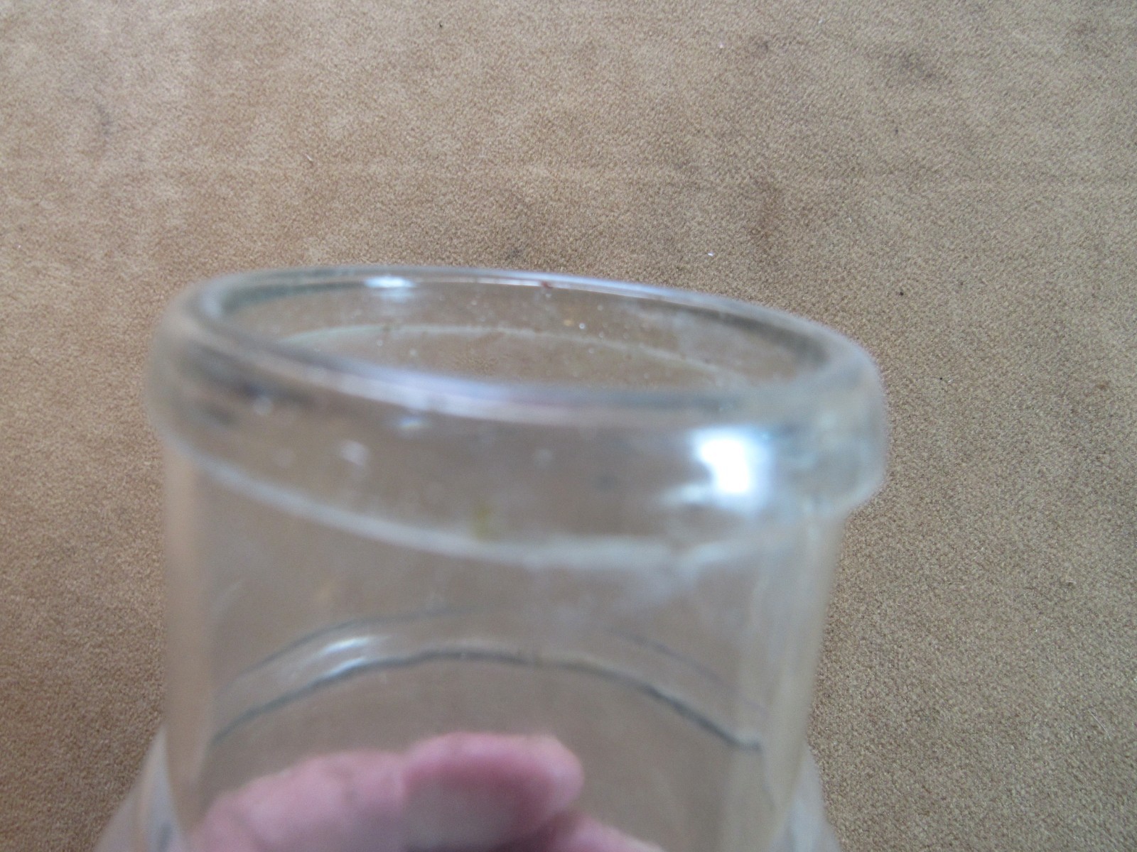 Civil War Mustard Bottle Jar D F & Co Depose Pontil 1860s