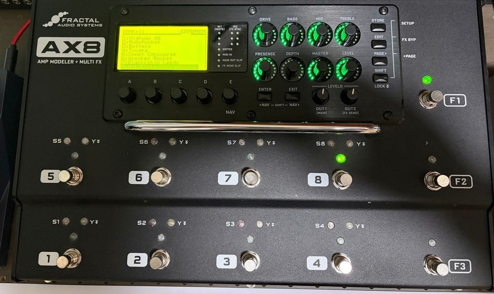 Fractal Audio AX8 Amp Modeler Multi Effects Guitar Processor Tested Japan