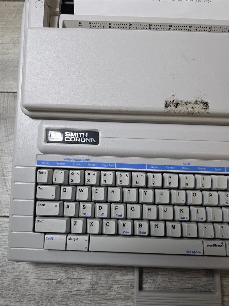 Smith Corona PWP 40 5D Electronic Typewriter - tested - working - includes disk