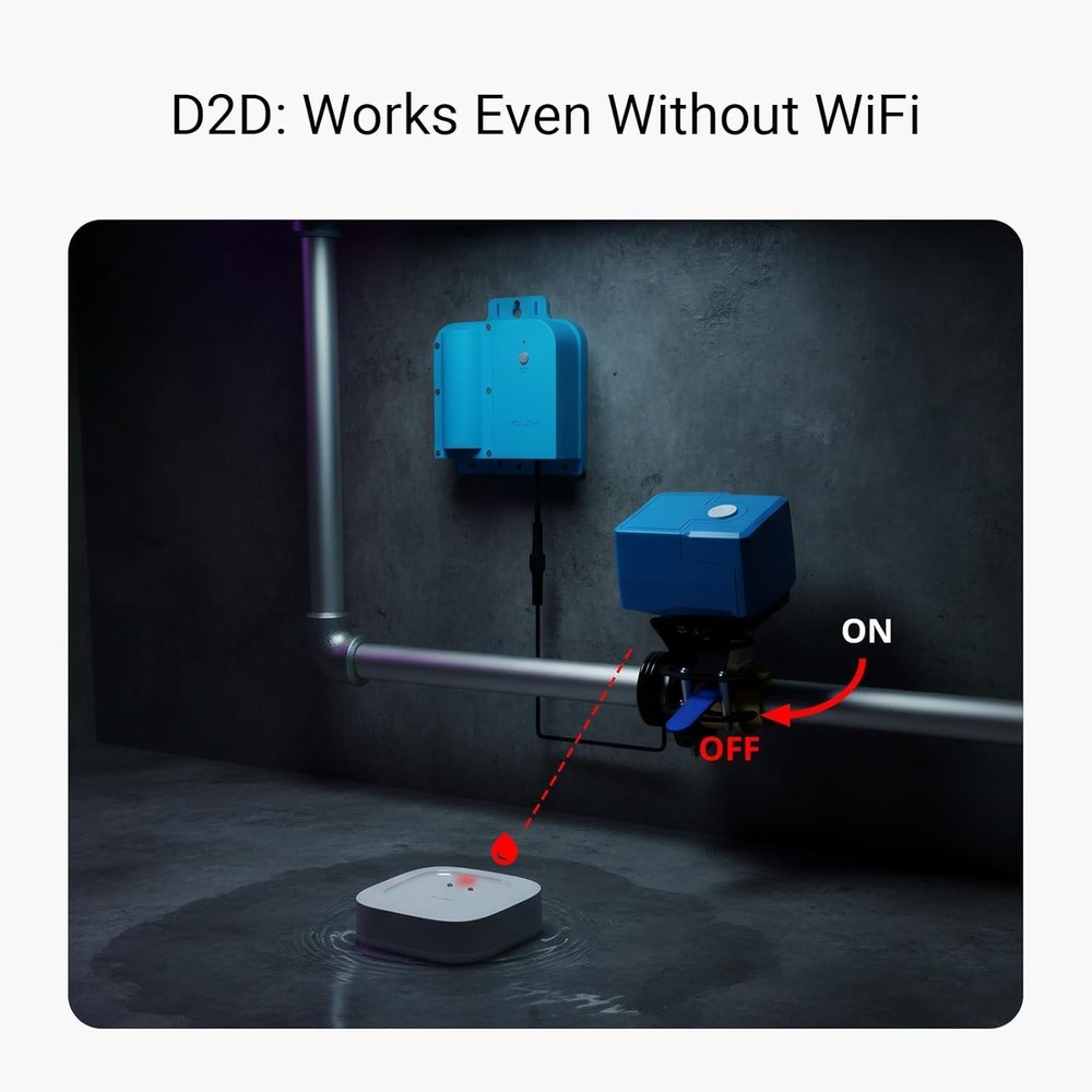 Wireless Water Leak Detection System, Hub Included