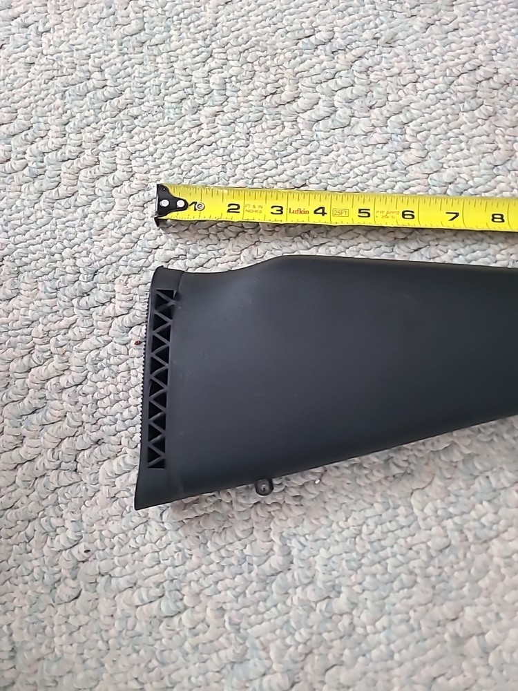 Knight Black Knight Muzzleloader Solid Black Stock With Buttpad Sling Swivels