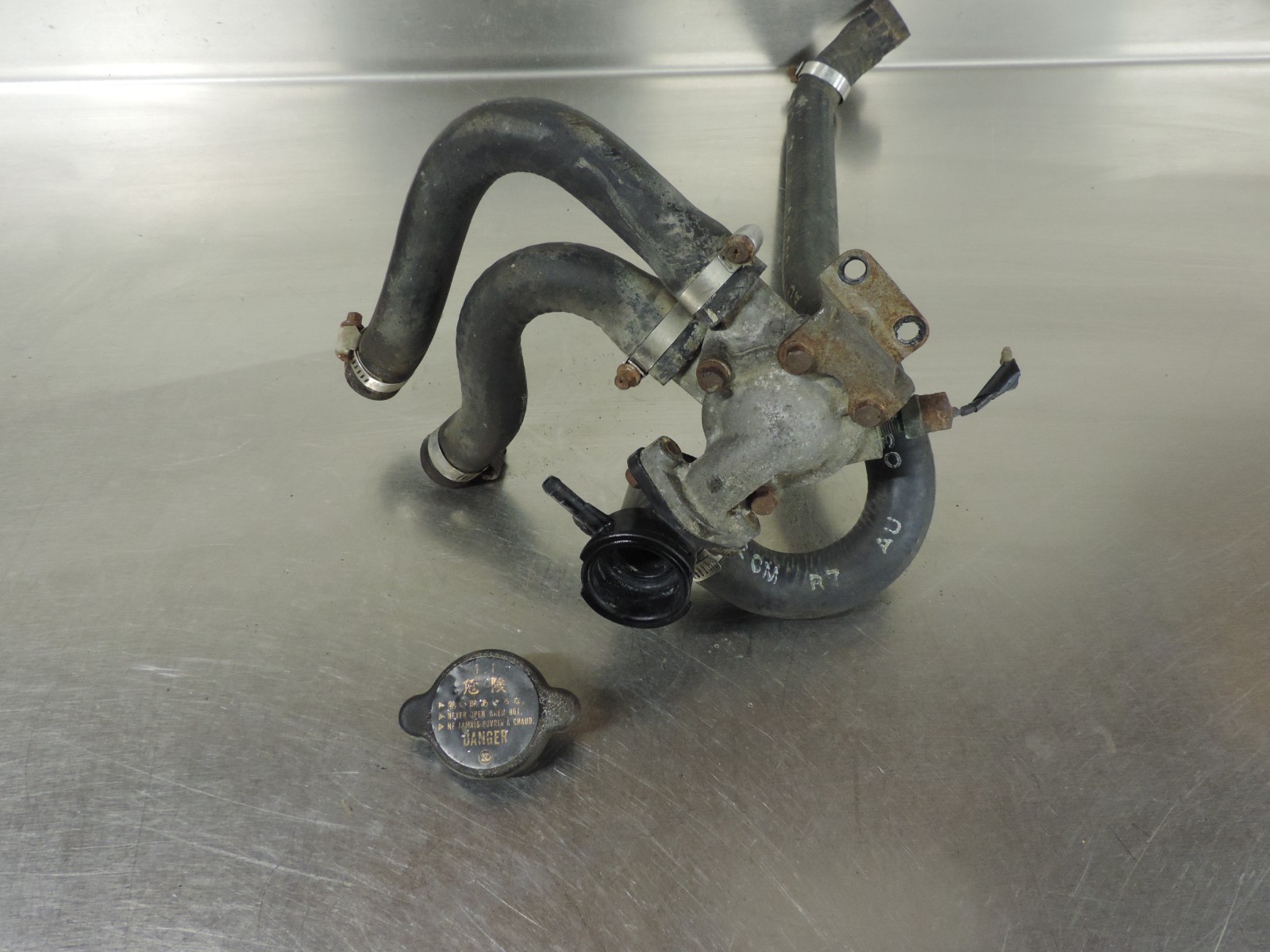 1988 Kawasaki Mule 1000 KAF450 Radiator Hoses Fill Neck Thermostat Housing