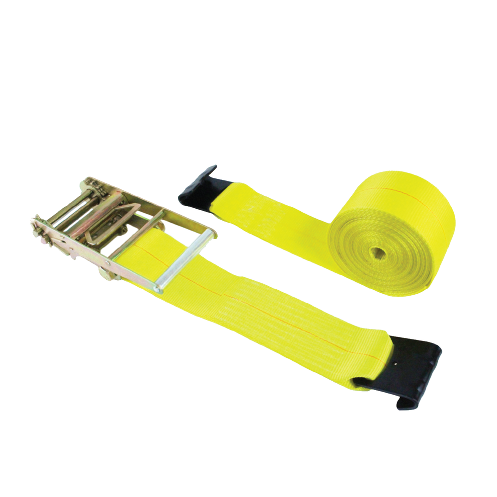 Ratchet Strap 4" x 30ft with Flat Hooks 16,000lbs