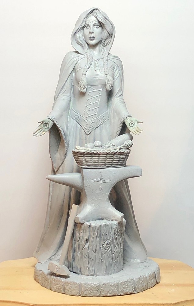 Brid (Brigid) - Hand cast statue