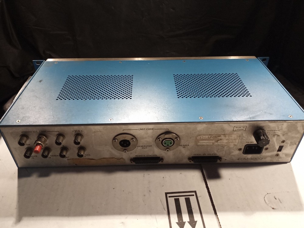 Evertz Microsystems Model 4000 Edit Code Master Ecm4000 Untested As Is Or Parts