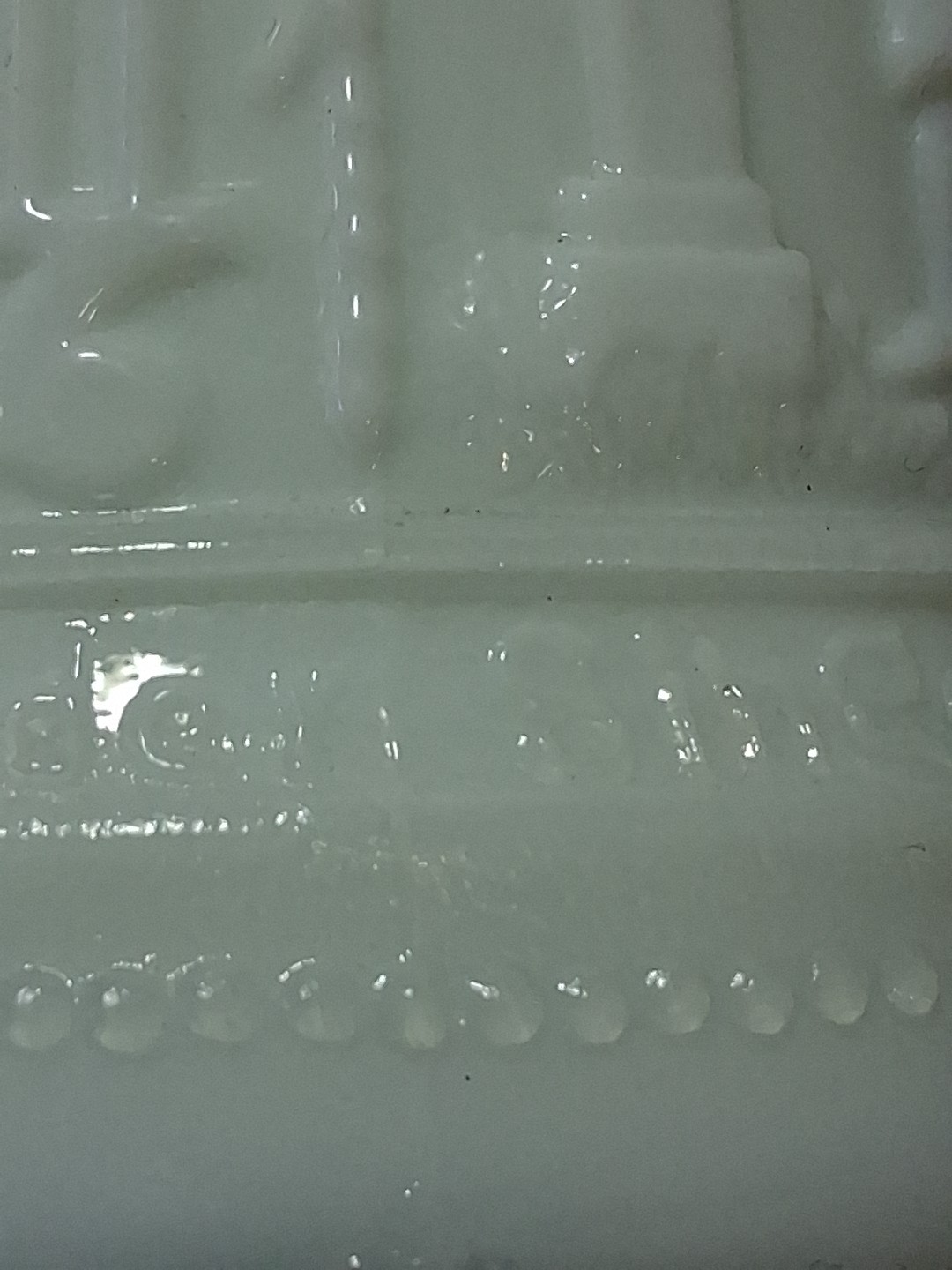 Westmoreland Greentown ? Serenade Antique German Uranium Glass Stein Mug #2