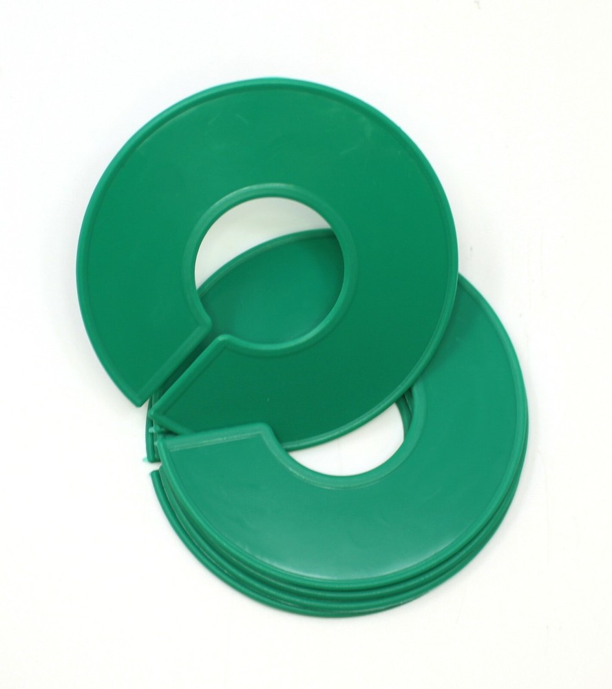 Green Round Plastic Blank Rack Size Dividers - Multi-Pack