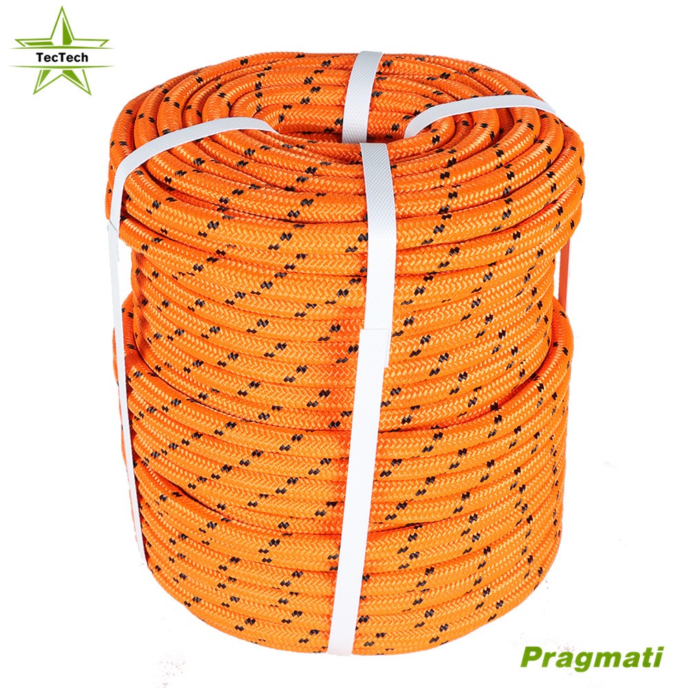 Double Braid Polyester Rope Arborist Bull Tree Rigging Work Utility 1/2"x150'