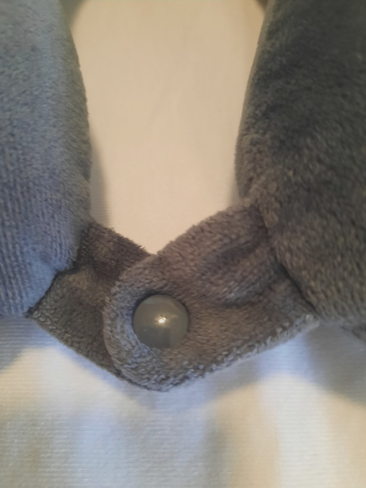 Soft and Supportive Travel Pillow - Snap Closure