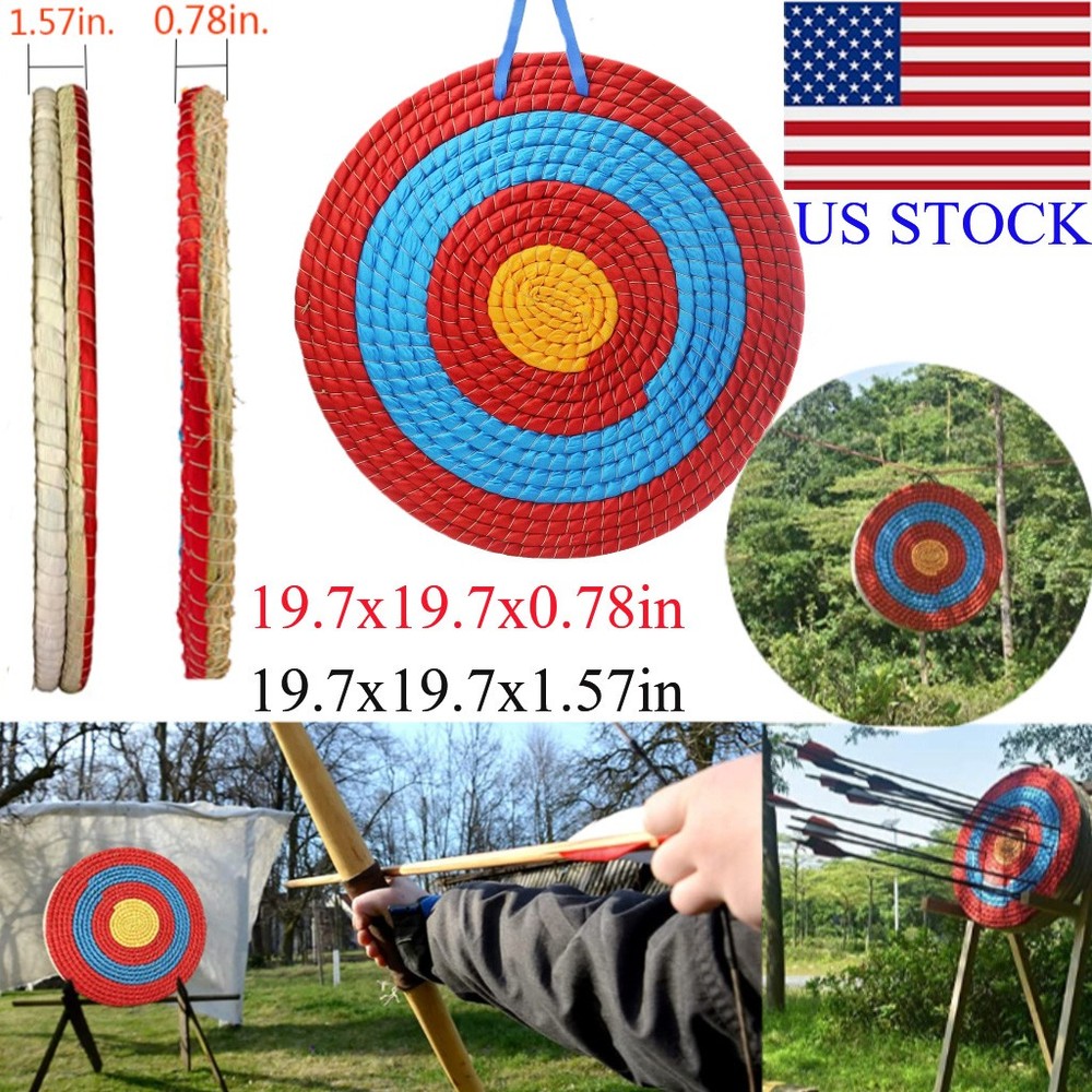 Archery Arrow Target 1-2Layers Handmade 50CM Solid Straw for Bow Target Practice