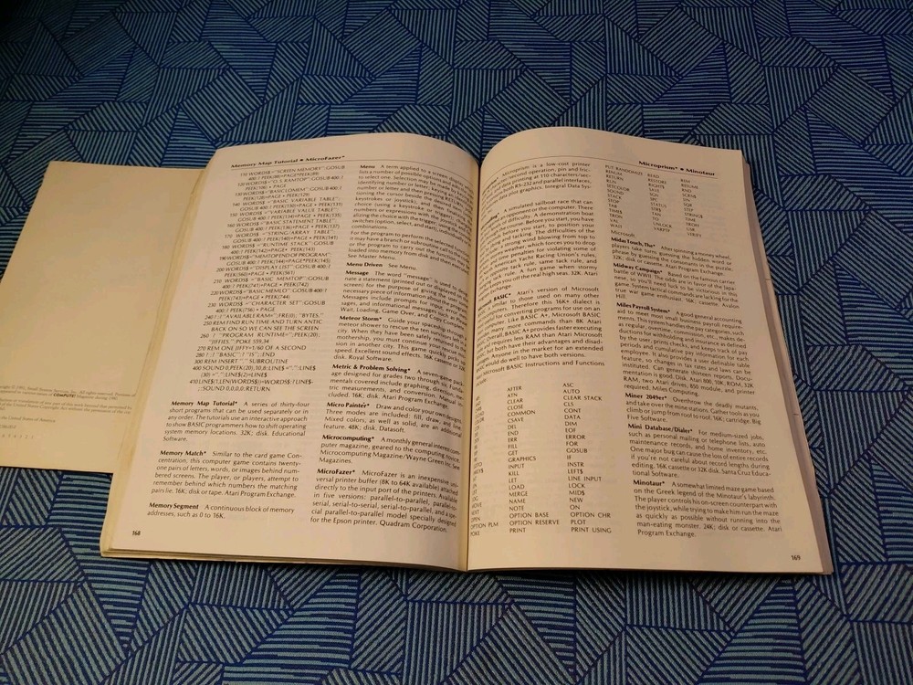 Compute!'s First Book of Atari, 1981 And User's Encyclopedia