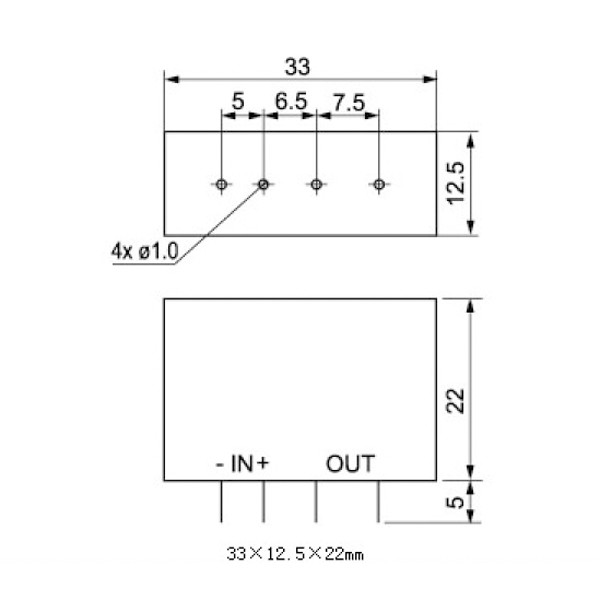 PCB Mount Type 4A SSR Solid State Relay DC - AC DC3-32V Control AC5-380V 4-Pin