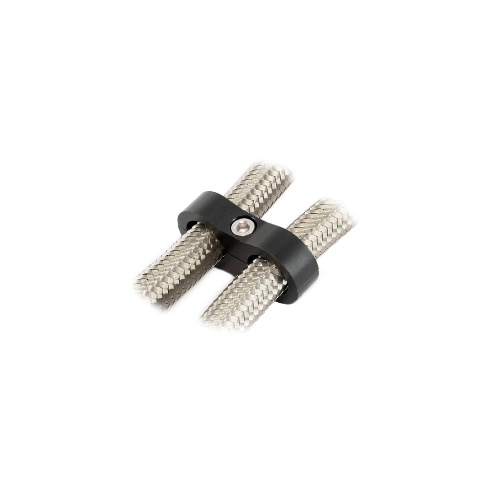 Flo Supply 9/16" Billet Dual Hose Separator