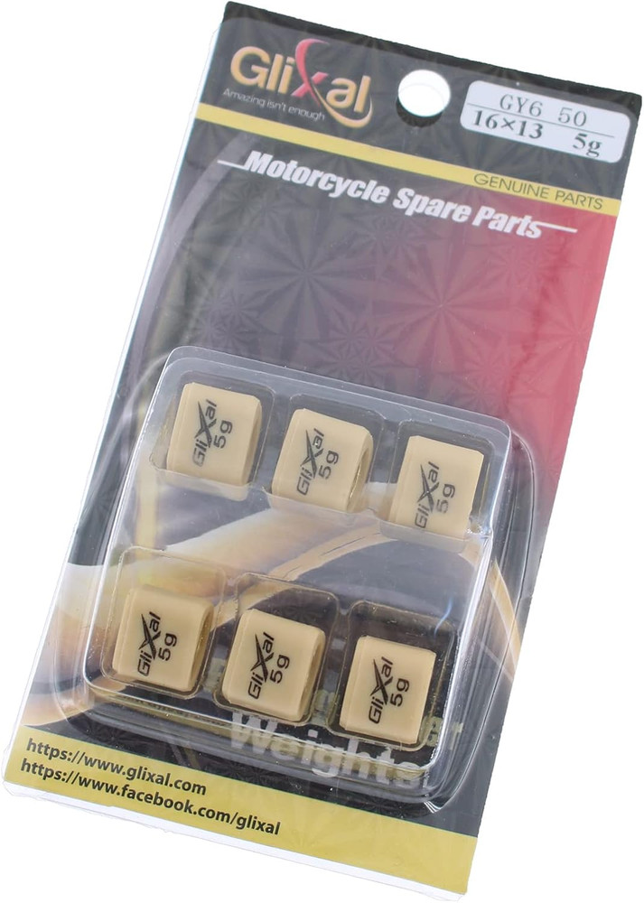 16x13mm High Performance Polygon Variator Sliders, Racing Sliding Roller Weights