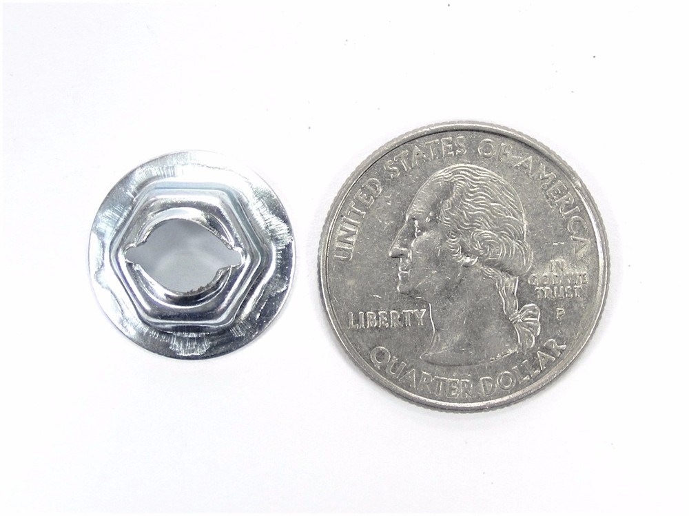 GM Truck Thread Cutting PAL Nuts- Fits 1/4" Studs- 7/16" Hex- 25 nuts- #083