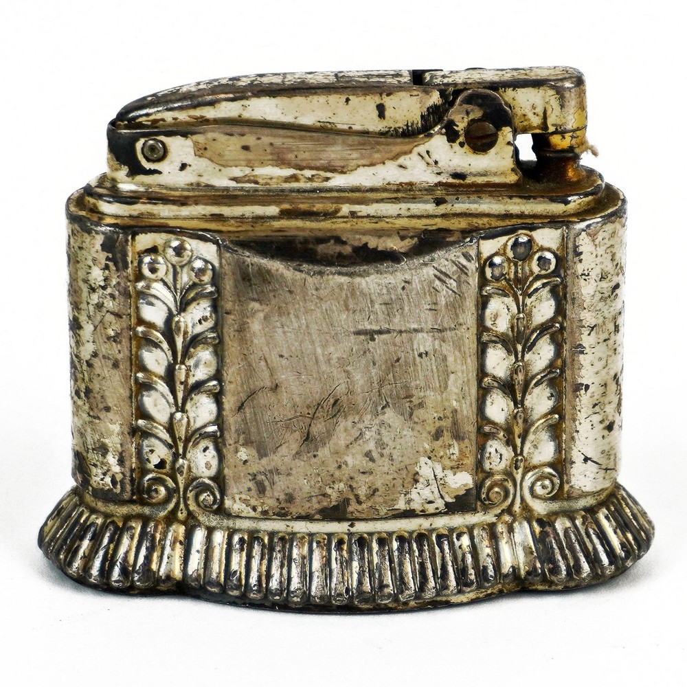 Vintage Ronson Silver Plate/Tone Diana Table Lighter - Untested -N