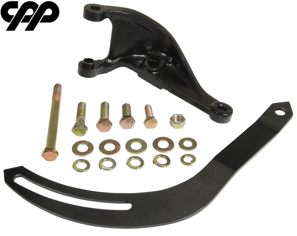 1972-82 CORVETTE SMALL BLOCK V8 ALTERNATOR HEADER BRACKET WITH ADJUSTER NEW