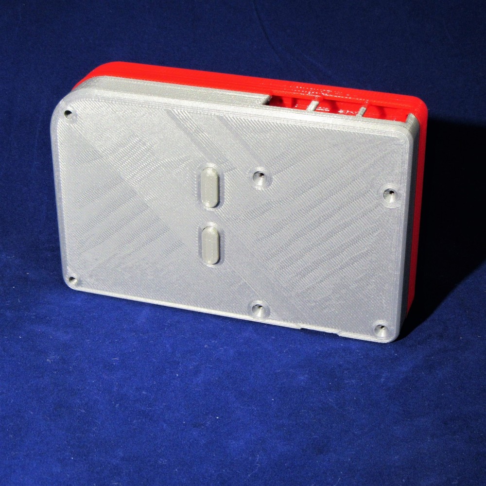 PiGRRL 2 Red & Silver Game Boy Case with Buttons & Screws for Raspberry Pi 2/3