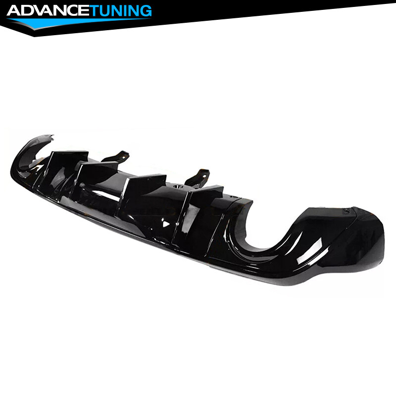 Fits 11-24 Dodge Durango Rear Bumper Lip Diffuser Gloss Black V2 Splitter Guard