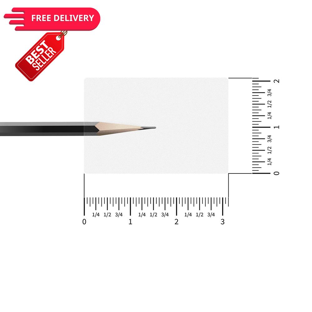 Hybsk 2x3 Inch Rectangle Square Crystal Clear Retail inch,