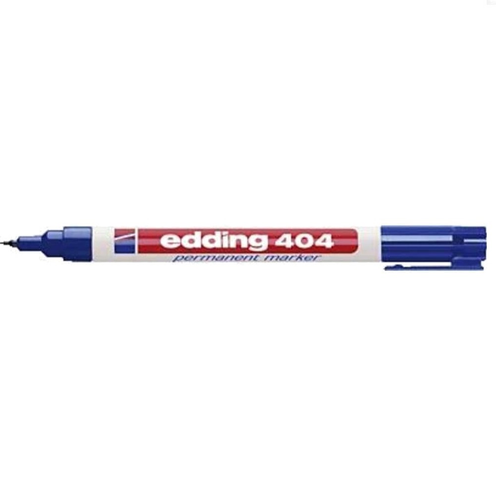 1 Count 404 Permanent Marker - Blue, Fine Tip, Waterproof for Multiple Surfaces