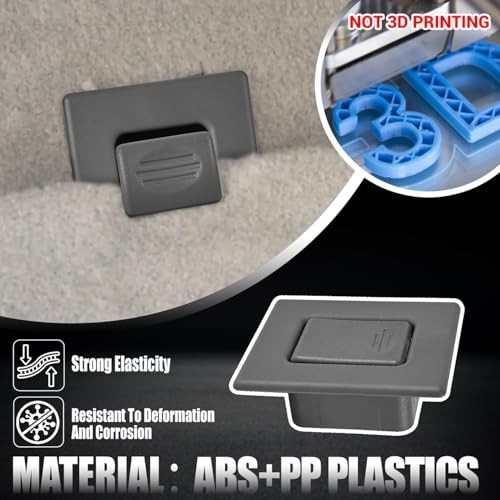 Seat Back Latch Release Handle,Second Row Folding Rear Row Bucket Button Gray