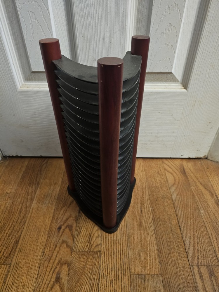 1990s Atlantic 20 CD Stackable Tower Rack Holder Organizer Retro 14”