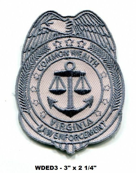 THE WALKING DEAD POLICE  PATCH - WDED3