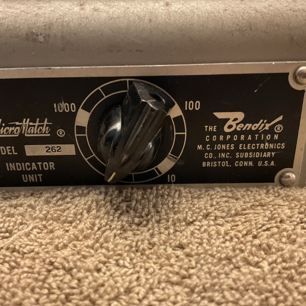 Micro Match Model 262 VSWR SWR Meter Indicator Unit RF Power Watt Bendix