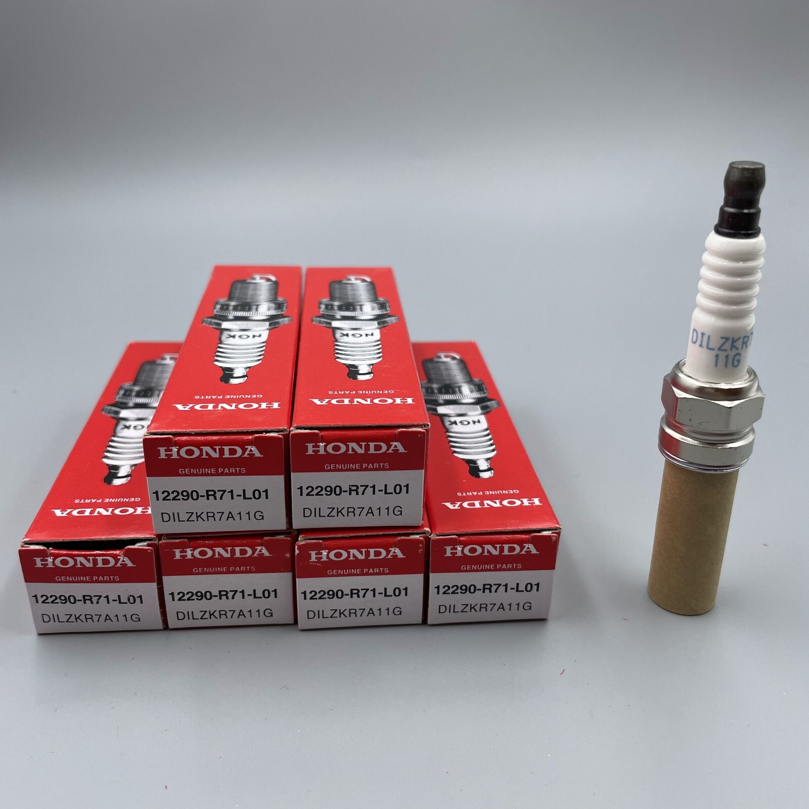 6PCS Iridium OEM 12290-R71-L01 Spark Plug DILZKR7A11G Accord V6 Odyssey TL USA