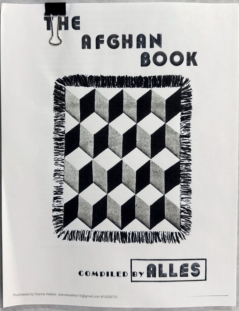 Machine Knitting - The Afghan Book - Compiled By Alles