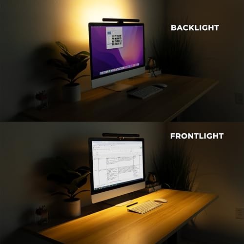 Monitor Light Bar, USB-Powered LED Lamp with Stepless Dimming and Adjustable