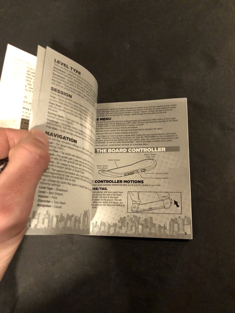 tony hawk shred ps3 Manual Only