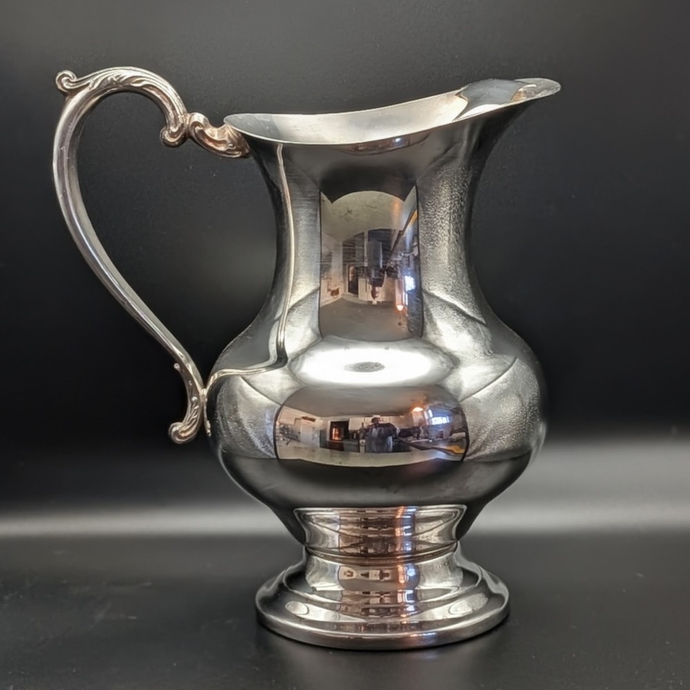 Vtg Tauton Silversmiths For Lenox Silverplate Water Pitcher