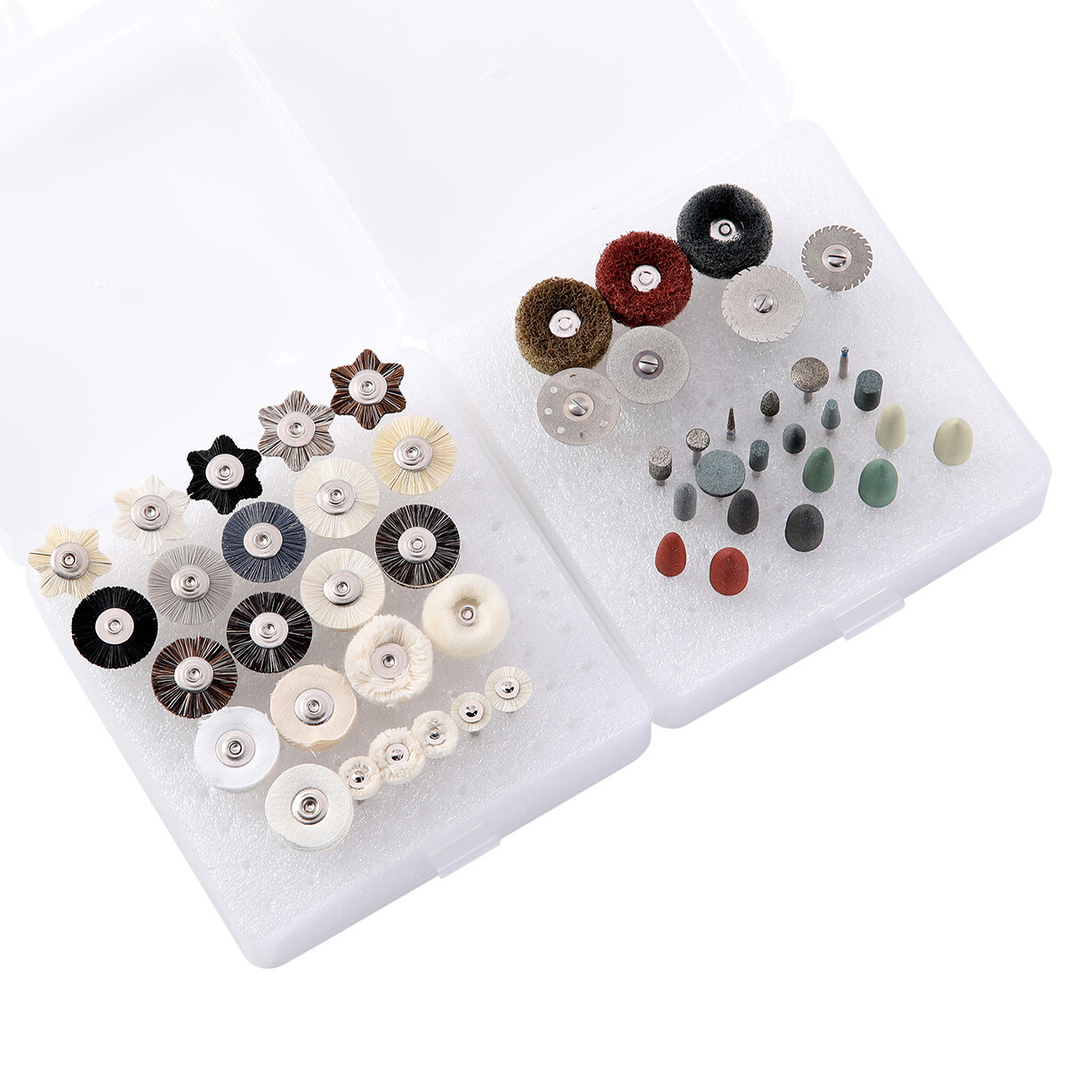 51pcs Dental Polishing Kit Laboratory HP Polisher Set 2.35mm Shank Diameter Burs