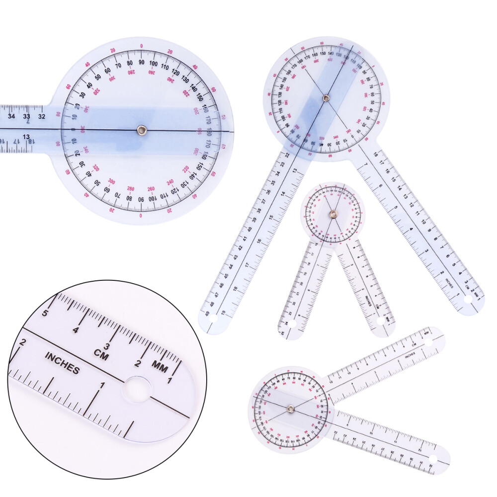 3 Pcs Angle Finder Protractor Angle Ruler Hand Gonimeter Protractor Set
