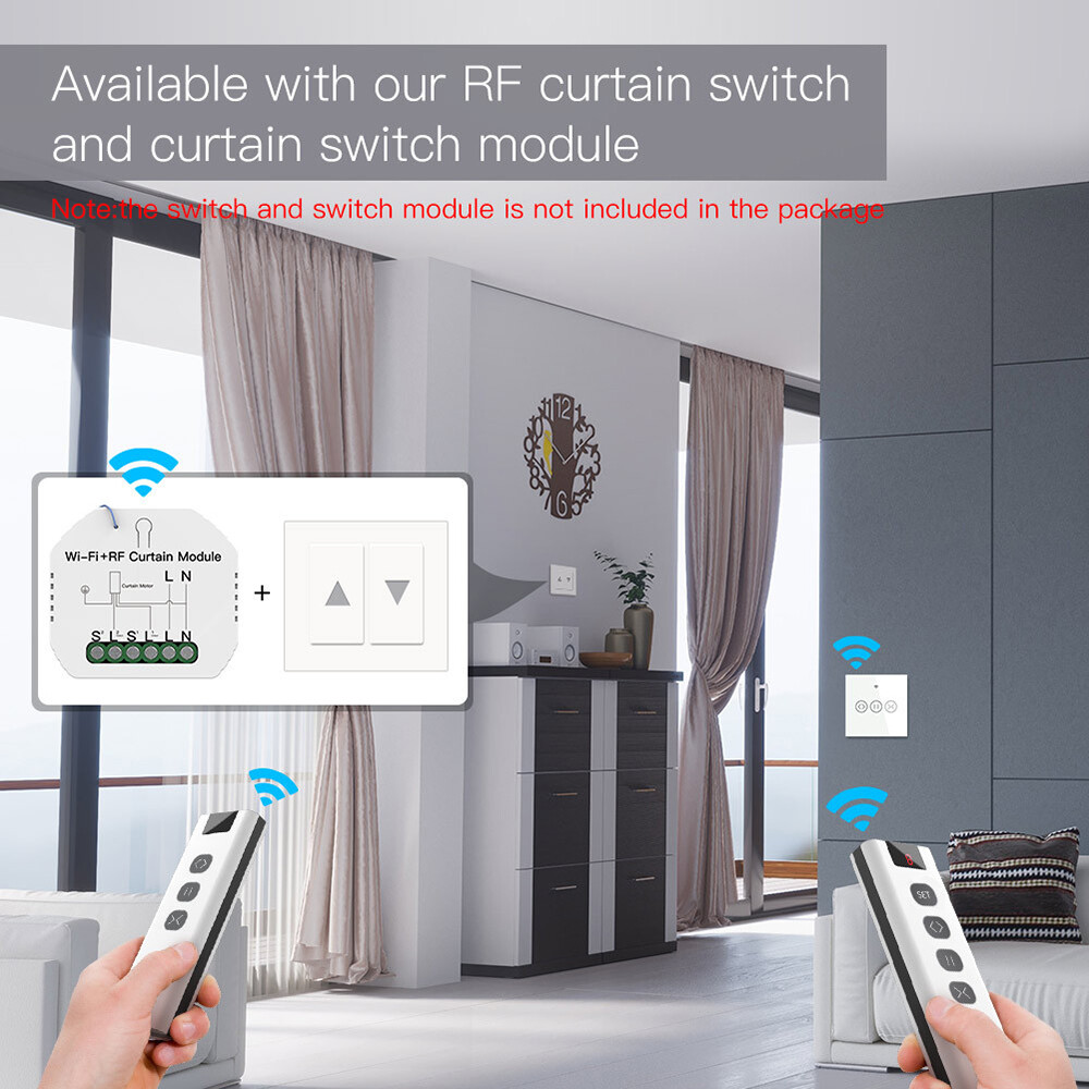 1/9 Channel RF433 Transmitter Remote Control For Roller Blind Curtain Switch