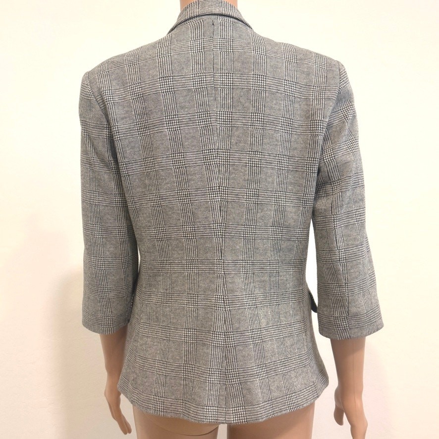Express medium 1 button front fitted 1/2 sleeve blazer jacket C2 3322
