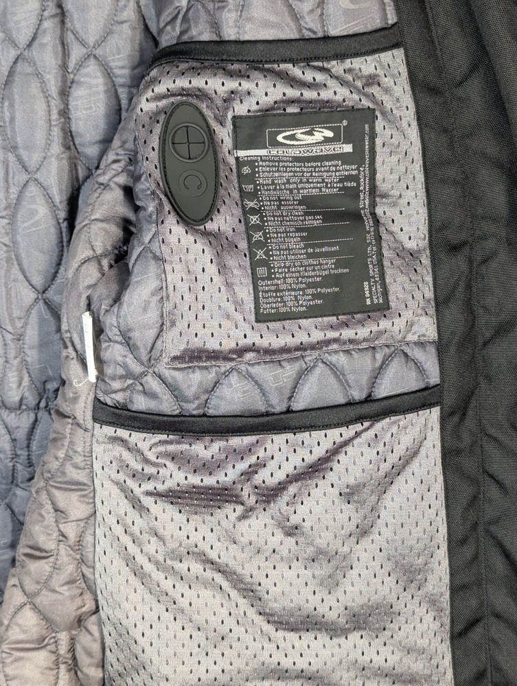 Coldwave Jacket Womens Small Black Gray Snowmobile