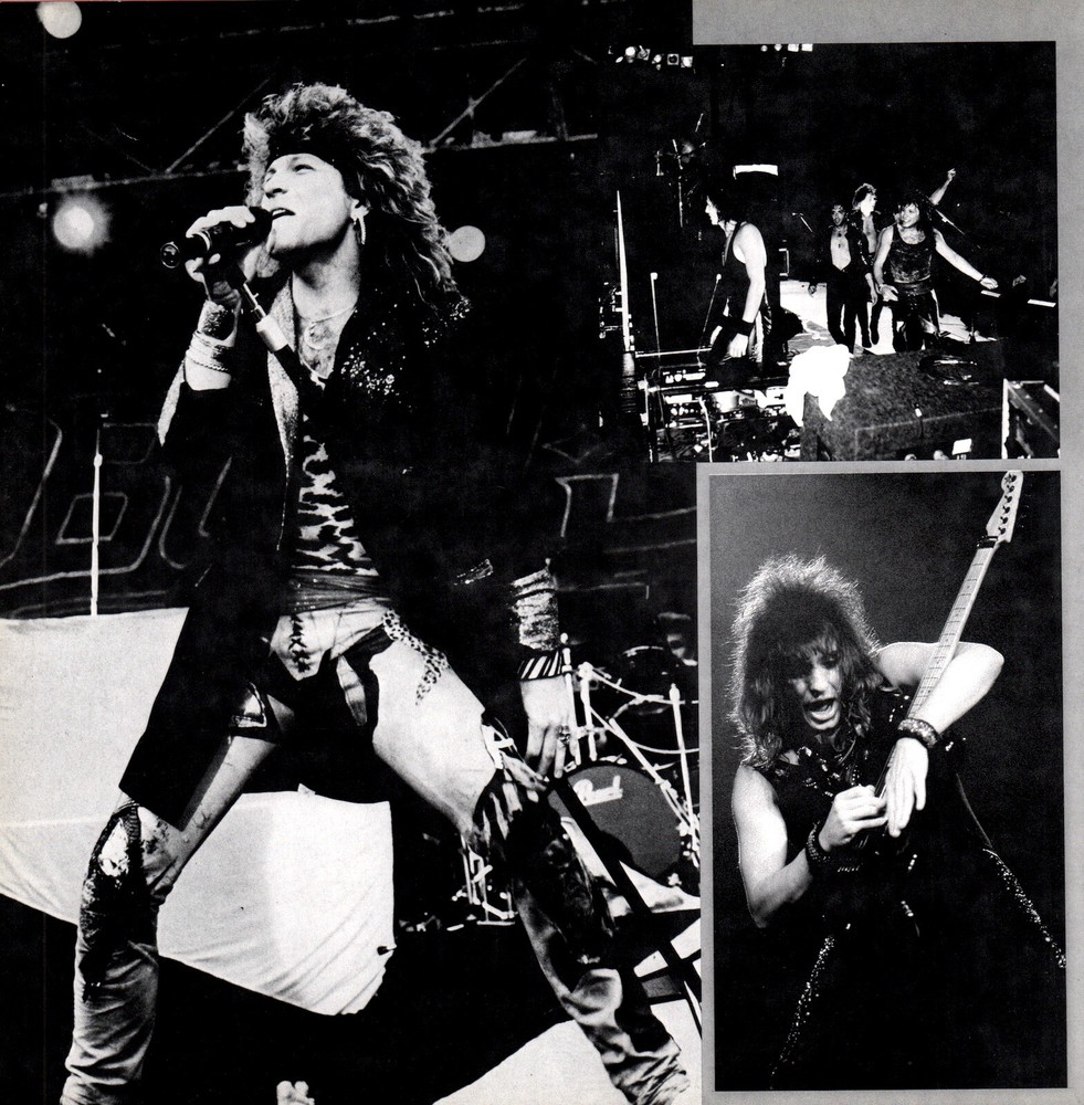 BON JOVI 1987 SLIPPERY WHEN WET TOUR PROGRAM BOOK / RICHIE SAMBORA / NMT 2 MINT
