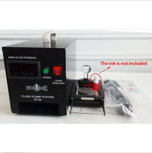 220V Digital Photosensitive seal Flash Stamp Machine Selfinking Stamping Making