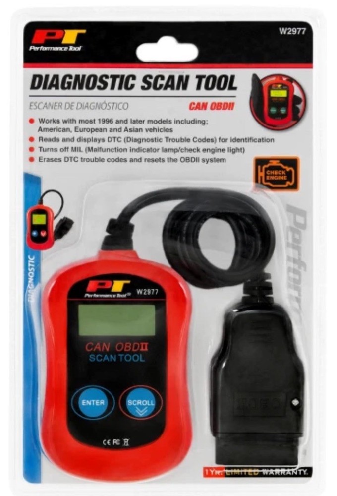 Performance Tool Can OBDII Diagnostic Scan Tool W2977