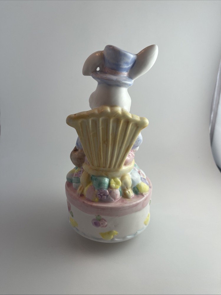 Easter Bunny Ceramic Figurine 8" tall