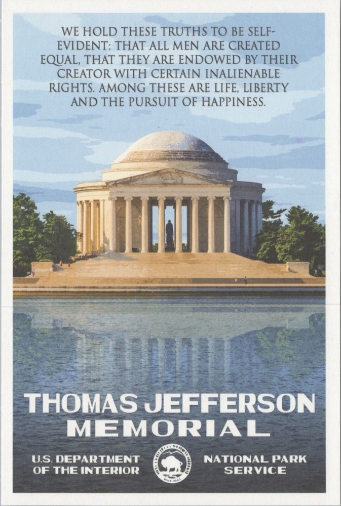 Thomas Jefferson Memorial Washington DC Postcard Robert B Decker