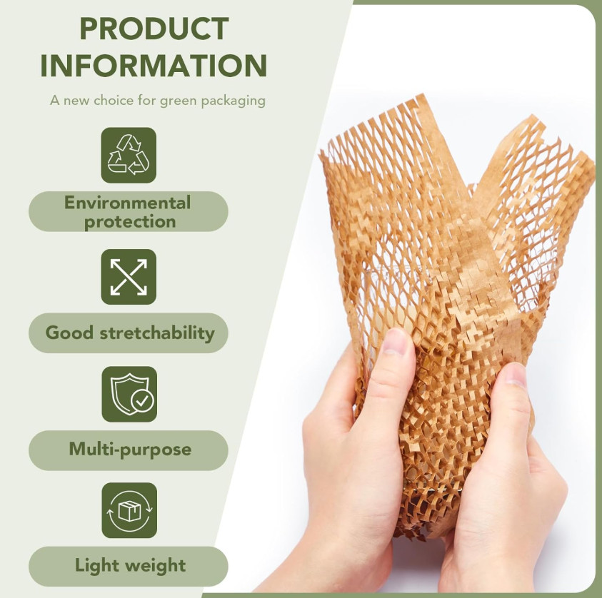 Honeycomb Packing Paper Cushion Wrap Sheets Packing Moving Shipping Lock Protect